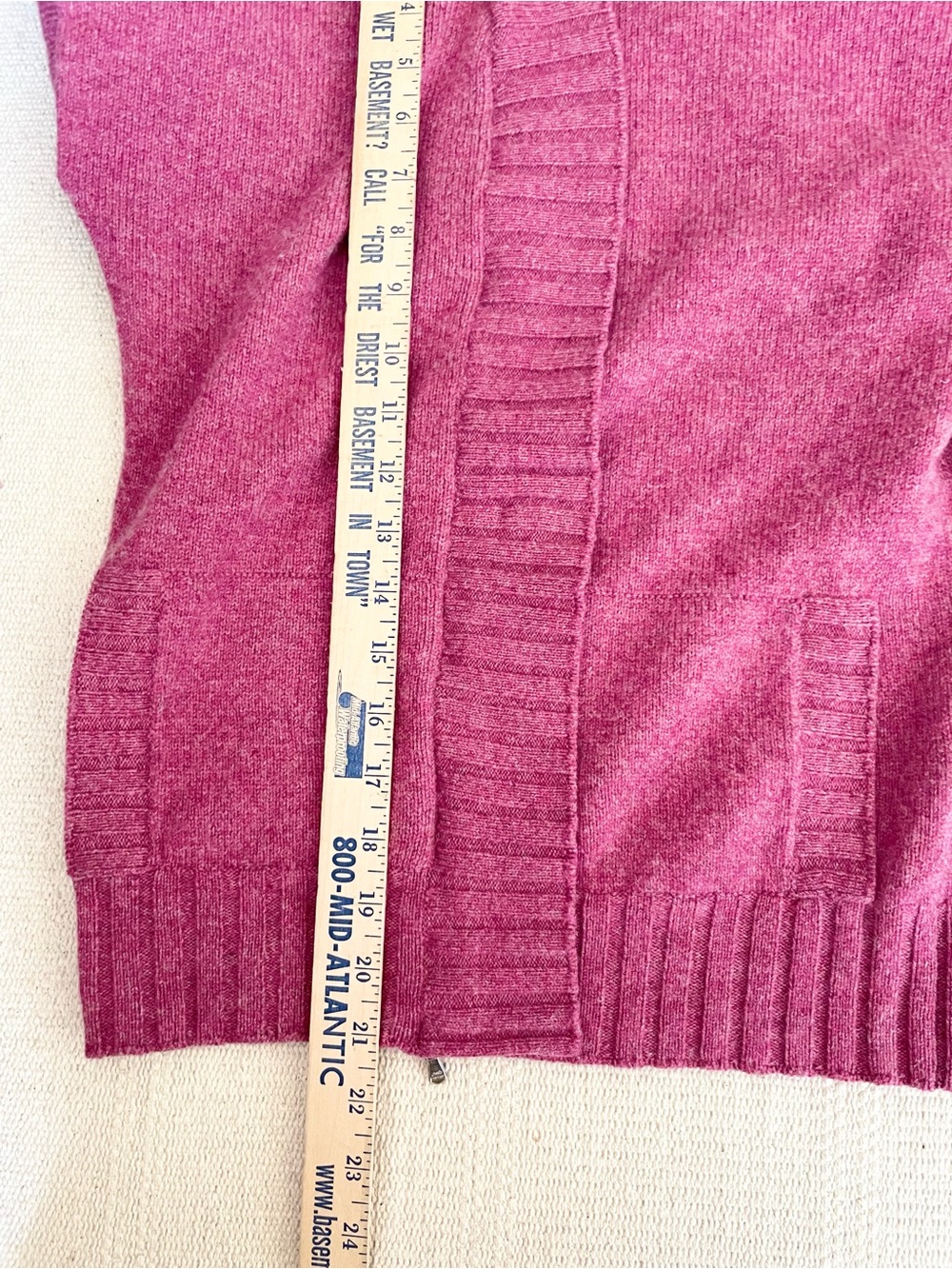 Rivamonti Womens Wrap Style Wool Alpaca Raspberry Mauve Sweater S Brunello - Picture 12 of 12